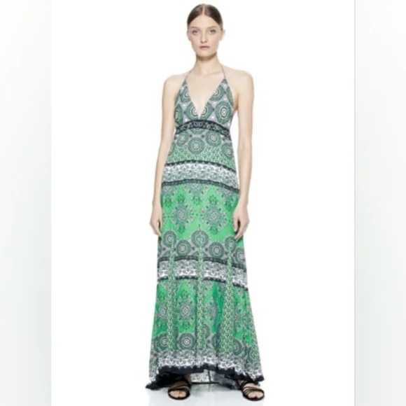 NWT Alice & Olivia ALETTE Maxi Dress Wedding Guest, Prom, Resort FREE SHIPPING - Picture 3 of 4